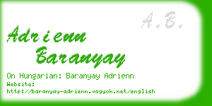 adrienn baranyay business card